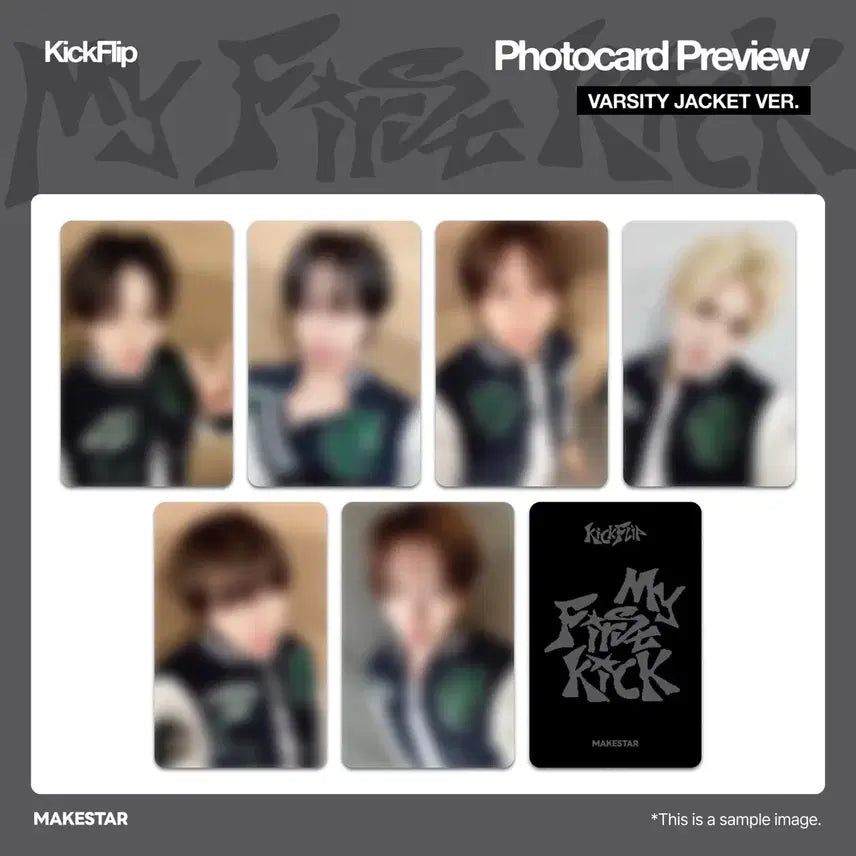 [BUNJANG] Kickflip Makestar Lucky Draw Photocard Set / 킥플립 과잠 포카 메이크스타 영통 특전 미공포