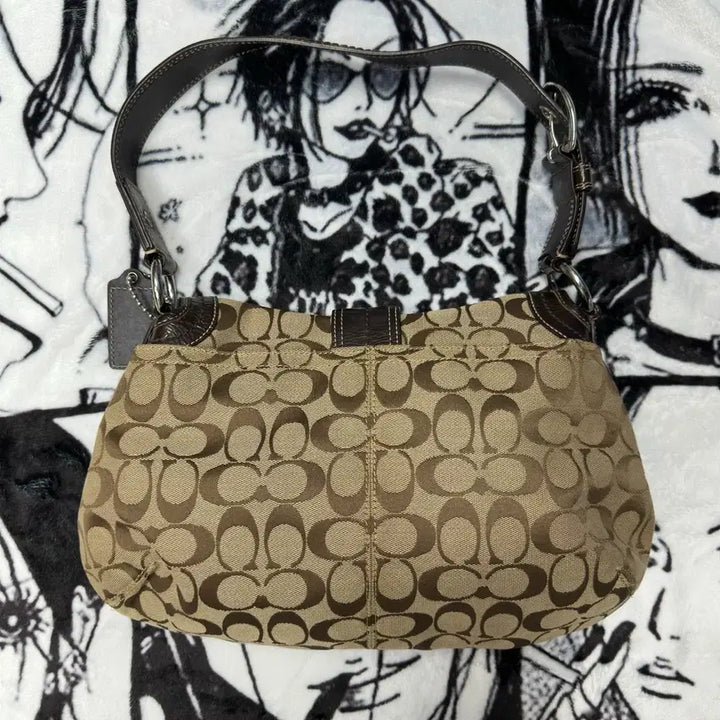 [BUNJANG] Coach Signature Hobo Shoulder Bag / 코치 시그니처 호보백 숄더백