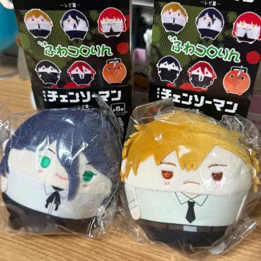 [BUNJANG] Chainsaw Man Fuwakororin Leji &amp; Denji Bundle Set / 체인소맨 후와코로링 레제&amp;덴지 일괄