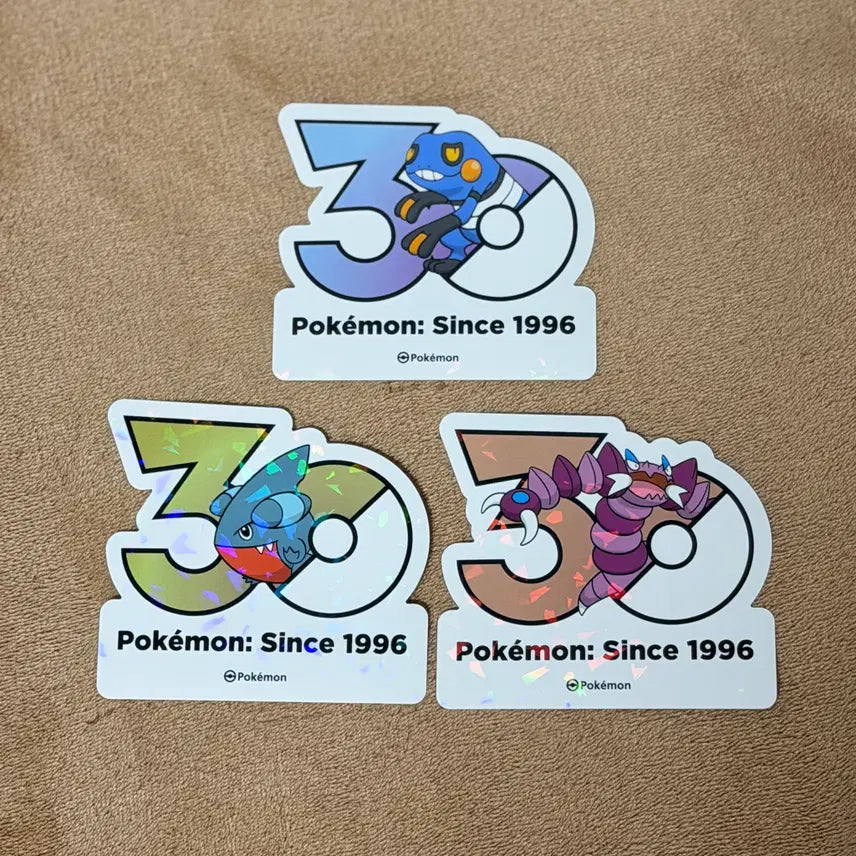 [BUNJANG] Pokemon 30th Anniversary Logo Sticker Set - Generation 4 (Limited Edition) / [한정판] 30주년 로고스티커 - 4세대 &