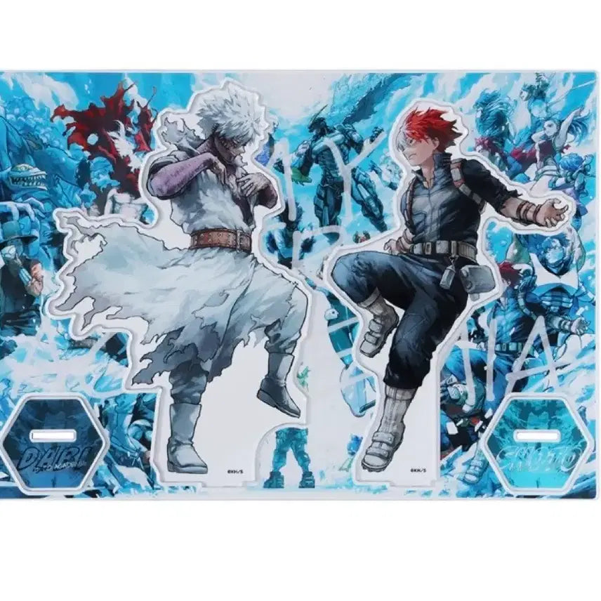 [BUNJANG] My Hero Academia Dabi vs. Shoto Mega Acrylic Stand (Unsealed) / 미개봉 ) 히로아카 나히아 원화전 다비 VS 쇼토 메가 아크릴 MEGA