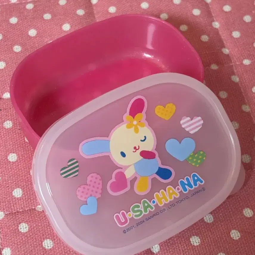[BUNJANG] Vintage Usahana Mini Lunch Box Container / 고전 우사하나 미니 도시락통 보관함