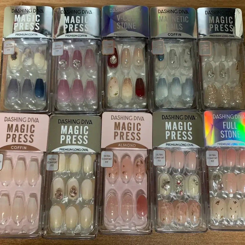 [BUNJANG] Dashing Diva Magic Press Nail Tips Bundle Set / 데싱디바 매직프레스 네일팁 일괄