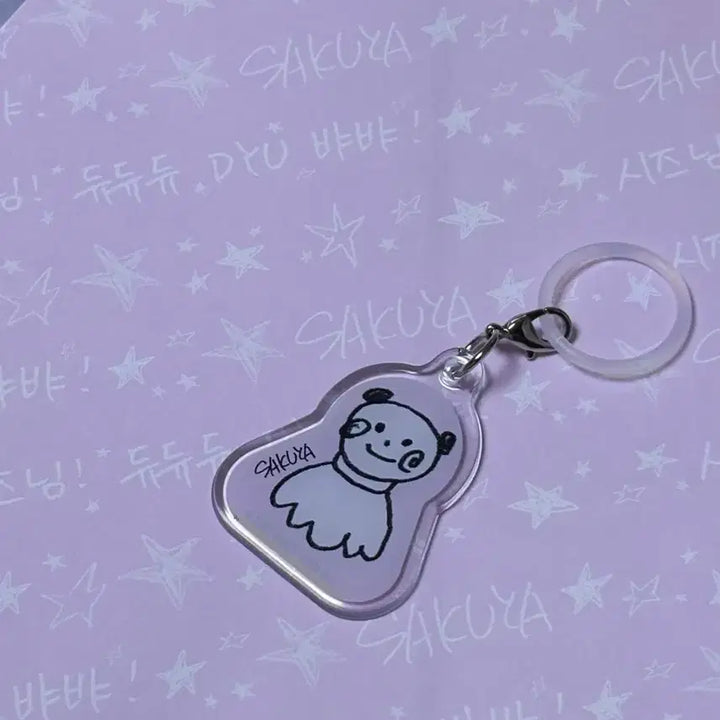 [BUNJANG] NCT WISH Japan Tokyo Summer Exhibition Mejirushi Keyring Sakuya / 엔시티위시 일본 도쿄 여름 전시회 메지루시 키링 사쿠야