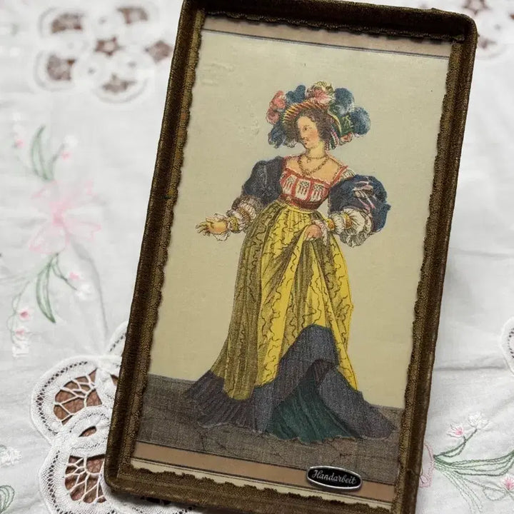 [BUNJANG] Hand-Painted Glass Tray and Frame / 유리트레이