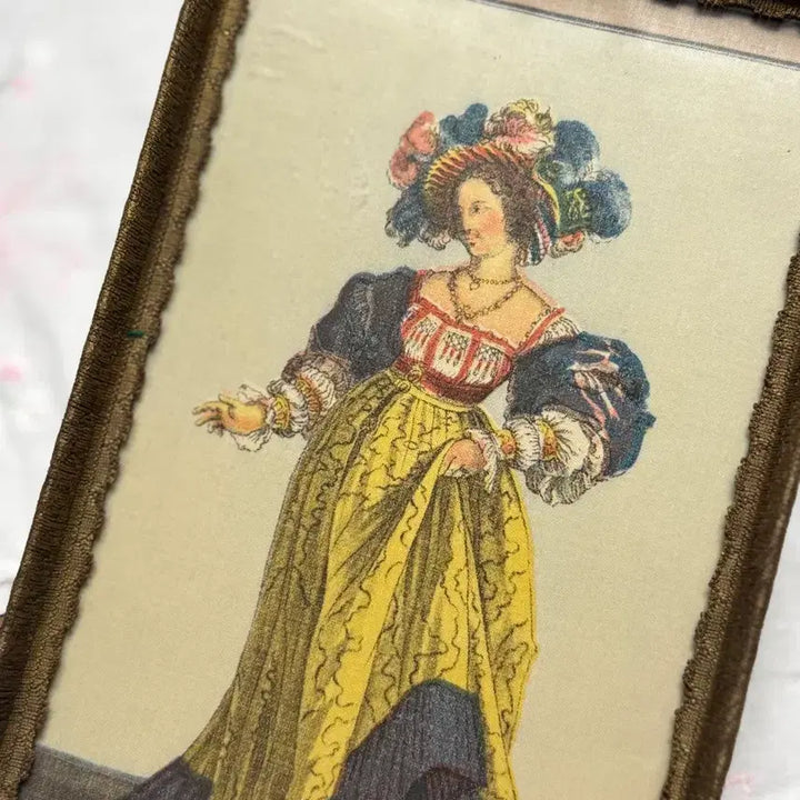 [BUNJANG] Hand-Painted Glass Tray and Frame / 유리트레이