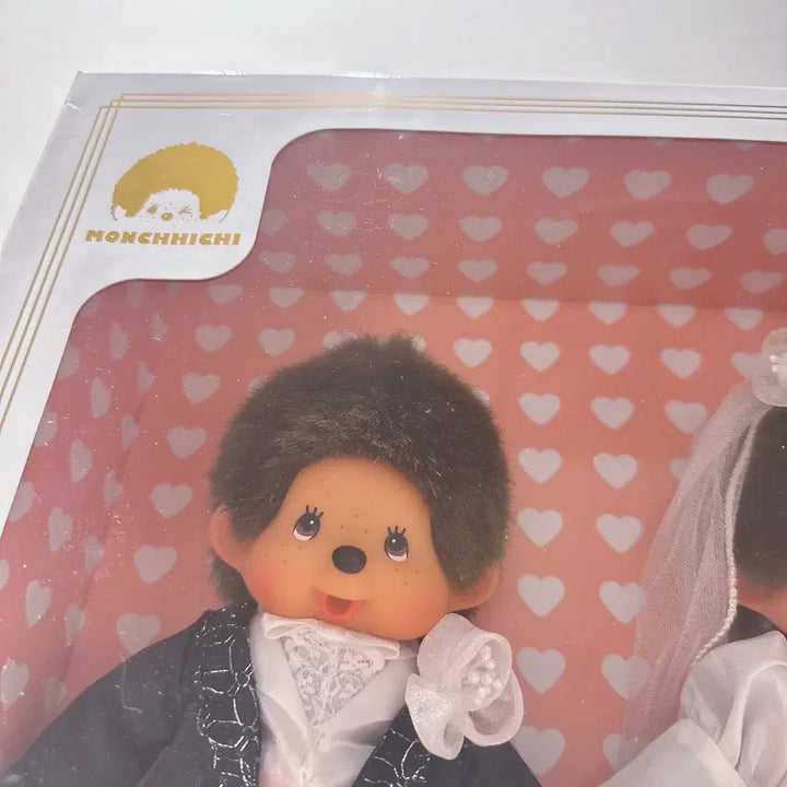 [BUNJANG] Authentic Monchhichi Wedding Doll Set / 정품 몬치치 웨딩 인형 세트