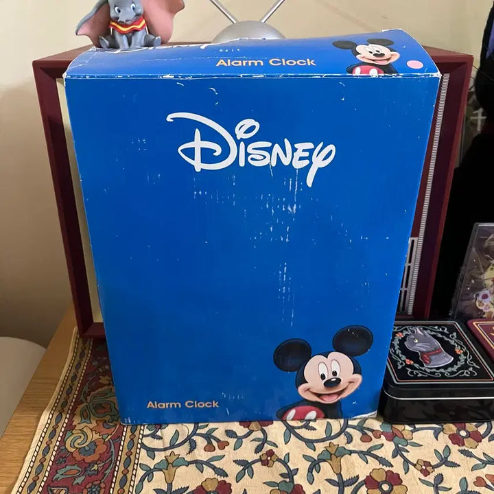 [BUNJANG] Disney Mickey Mouse &amp; Minnie Mouse Large Retro Alarm Clock / 디즈니 미키마우스  미니마우스 핑크 대형 알람시계 레트로 빈티지