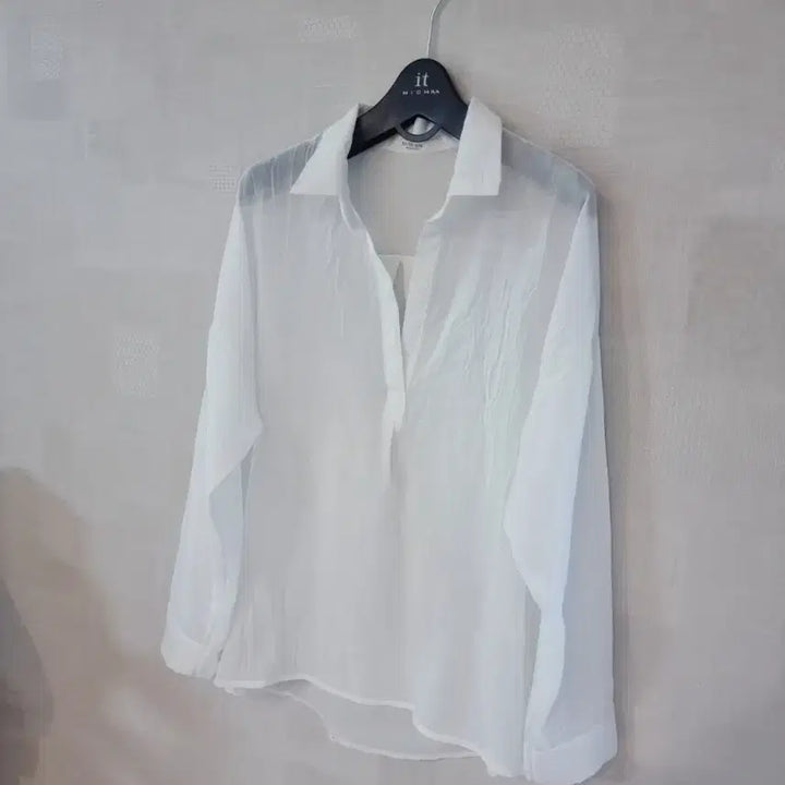 [BUNJANG] White Gauze Cotton Summer Shirt / 화이트 거즈면 여름 셔츠 F