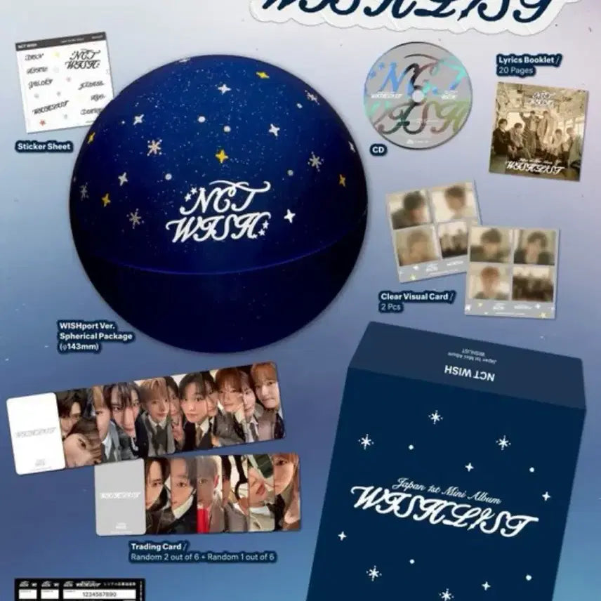 [BUNJANG] NCT WISH Wish List Acrylic Stand &amp; Photocard Set / 엔시티위시 위시리스트 아크 포트 세트