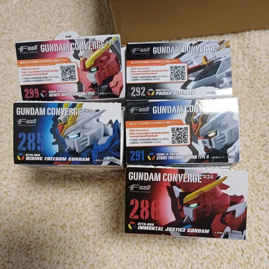 [BUNJANG] Gundam Converge Seed Freedom 5-Type Bundle Set (Opened) / 건담 컨버지 시드 프리덤 5종 개봉품 일괄 판매