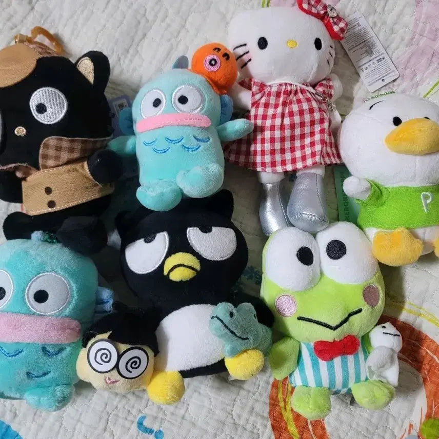 [BUNJANG] Sanrio Characters Plush Keyring Set / 산리오 캐릭터즈 인형 키링 7종