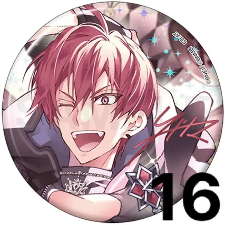 [BUNJANG] I7 10th Anniversary Can Badge Touma Set / 아이나나 10주년 캔뱃지 토우마 16개