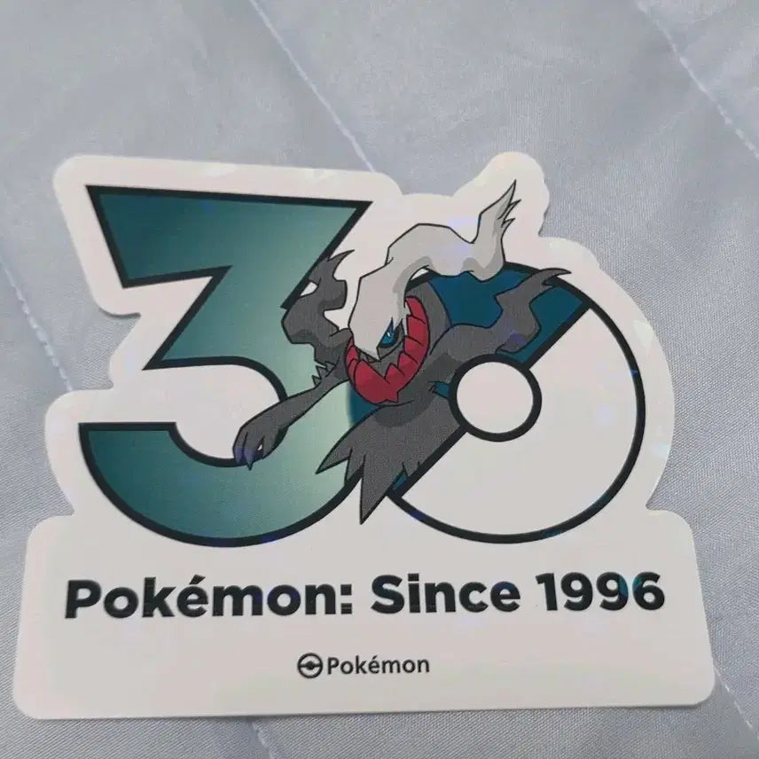 [BUNJANG] Pokemon 30th Anniversary Darkrai Logo Sticker / 포켓몬 30주년 로고 스티커 다크라이