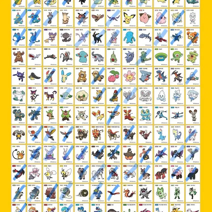 [BUNJANG] Pokemon Sticker Collection - Season 3 / 포켓몬스터 띠부씰 교환