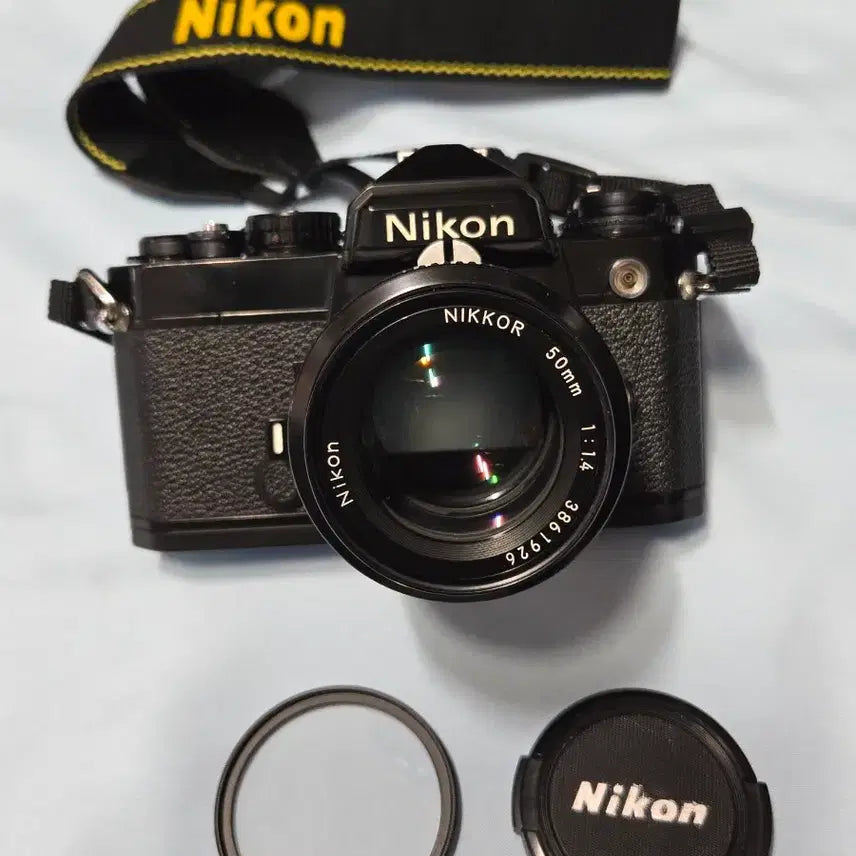 [BUNJANG] Nikon FE Black 35mm Film Camera with 50mm f/1.4 Lens / 니콘 FE BLACK 50mm1.4 필름카메라