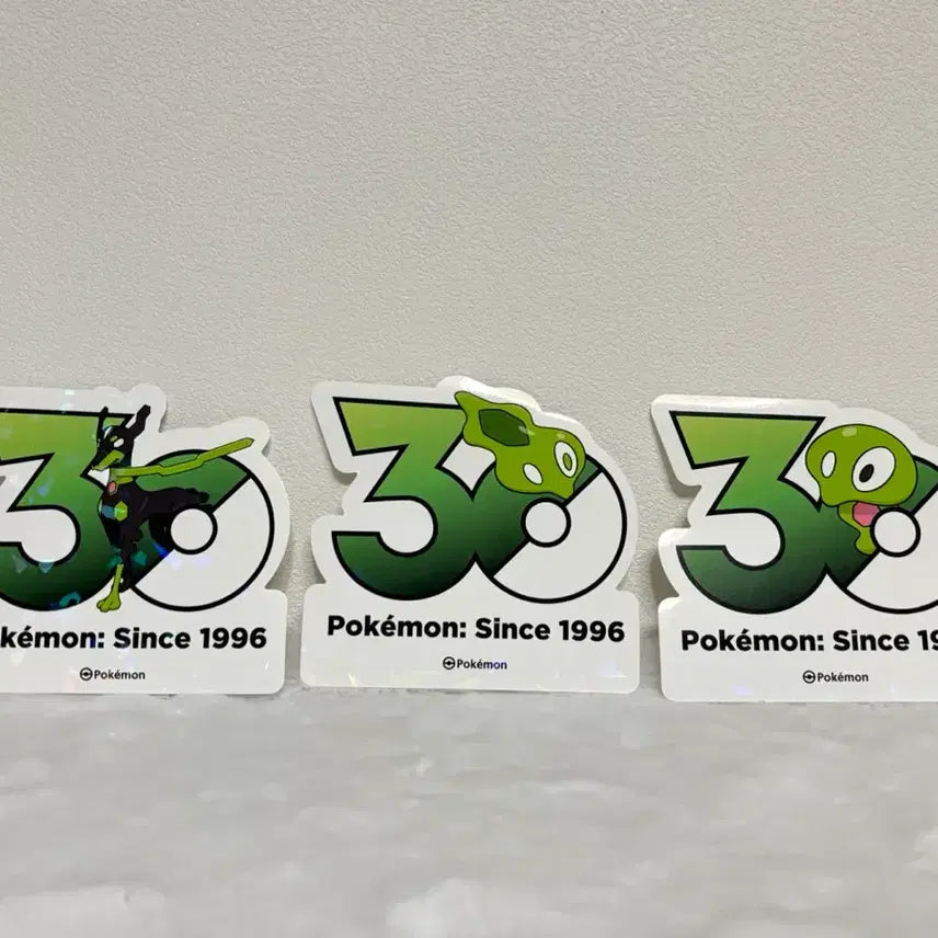 [BUNJANG] Pokemon 30th Anniversary Sticker Set (Zygarde) - 3 Types Bundle / 포켓몬 30주년 스티커 지가르데 3종 일괄