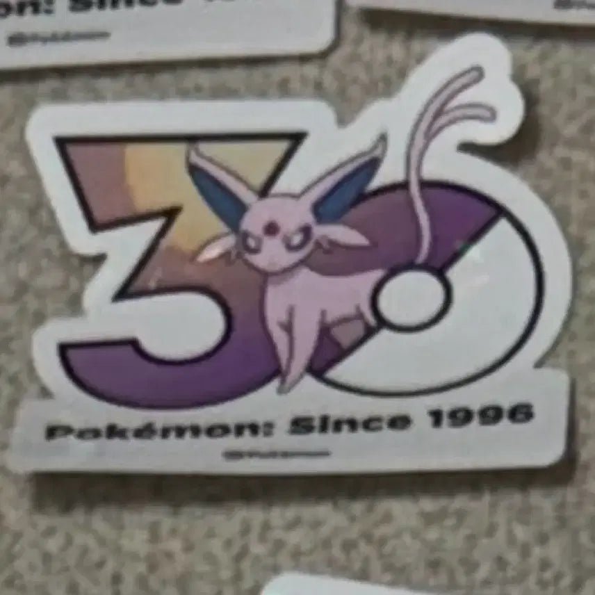 [BUNJANG] Eevee Pokemon 30th Anniversary Stickers / 에브이 포켓몬 30주년 스티커