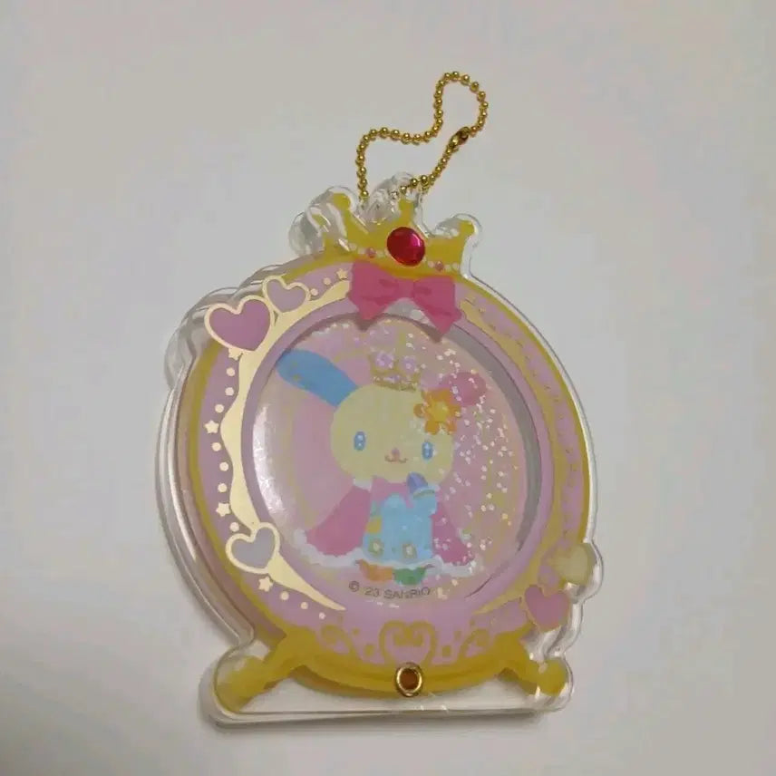 [BUNJANG] Sanrio Usahana Can Badge Acrylic Keyring Gacha / 산리오 2023 우사하나 캔뱃지 아크릴 키링 가챠