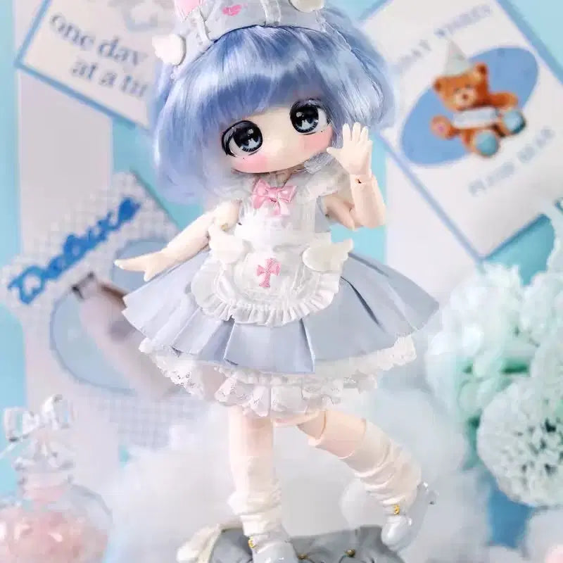 [BUNJANG] Random Blind Doll BJD (Approx. 26cm) with Wig, Outfit, and Shoes / 랜덤구관 bjd 구체관절인형 블라인드돌 소금치즈 판매