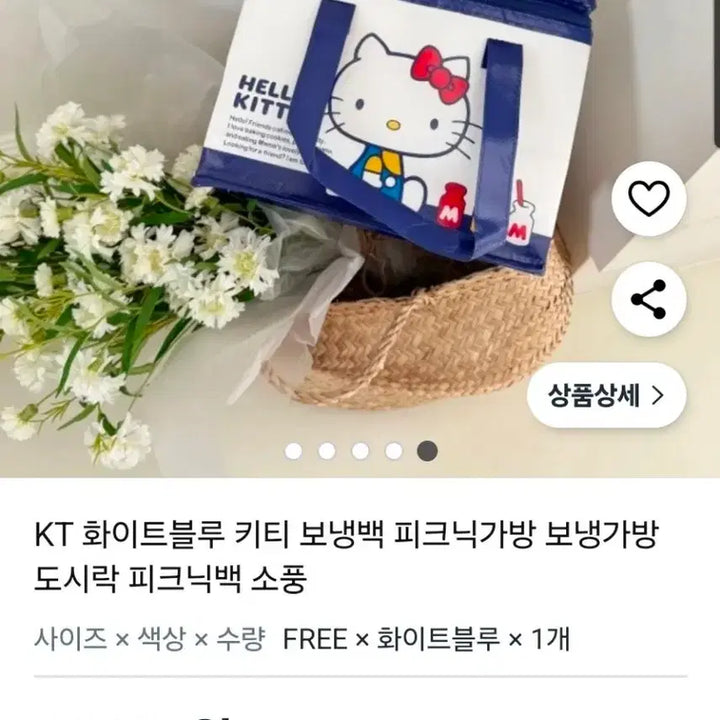 [BUNJANG] Hello Kitty Insulated Picnic Bag / 헬로키티 보냉 피크닉 가방