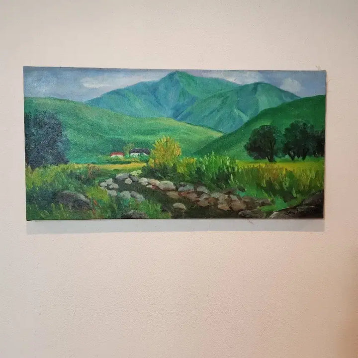 [BUNJANG] Song Young-ki Landscape Oil Painting - Verdant Scenery / [힐링 예술] 송영기 작가의 시선, 자연의 숨결을 담은 풍경화유화