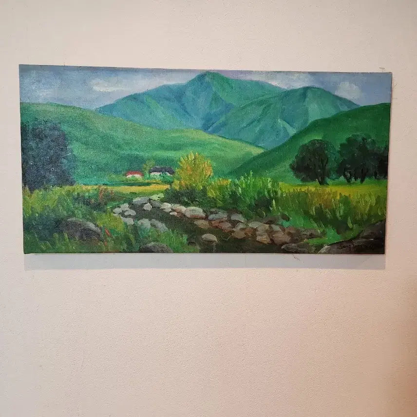 [BUNJANG] Song Young-ki Landscape Oil Painting - Verdant Scenery / [힐링 예술] 송영기 작가의 시선, 자연의 숨결을 담은 풍경화유화