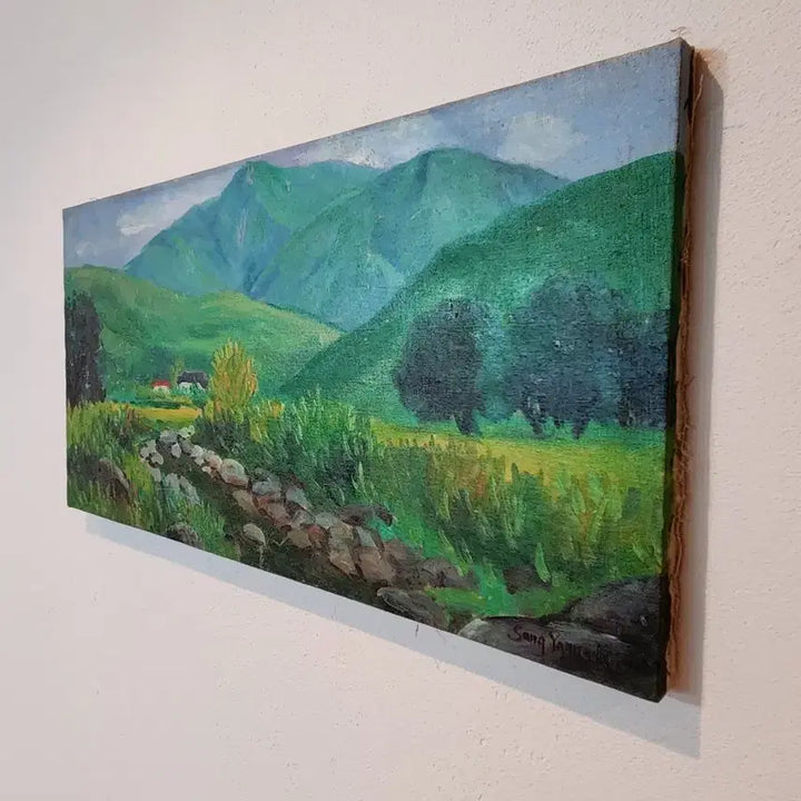 [BUNJANG] Song Young-ki Landscape Oil Painting - Verdant Scenery / [힐링 예술] 송영기 작가의 시선, 자연의 숨결을 담은 풍경화유화