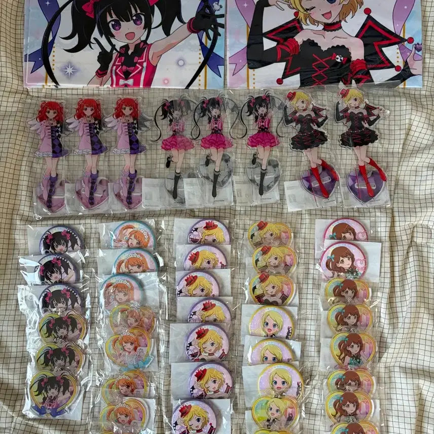 [BUNJANG] Prism Stone Marukuji Acrylic Keychain Can Badge Tapestry AiRa Rhythm Mion Chris / 프리즘스톤 마루쿠지 아크릴 캔뱃지 테피 아이라 리듬 미온 크리스 게임기