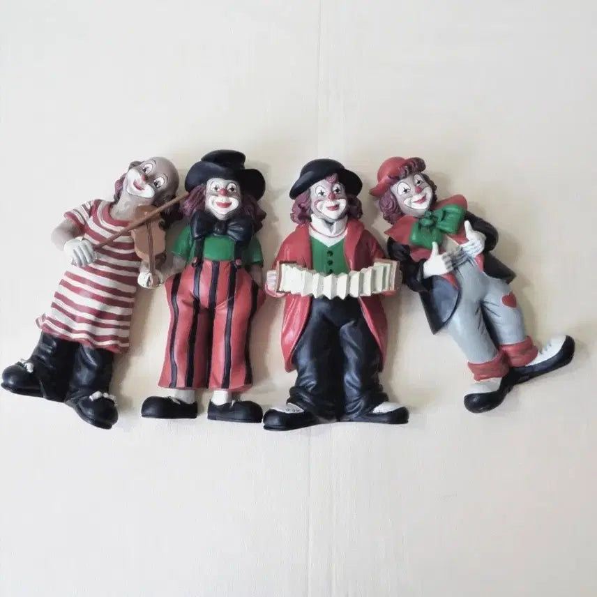 [BUNJANG] Guild of Crafts German Clown Figurine Set (4 pcs) / 독일  수공예 길드 광대  Clown 피겨 19cm  4점 세트