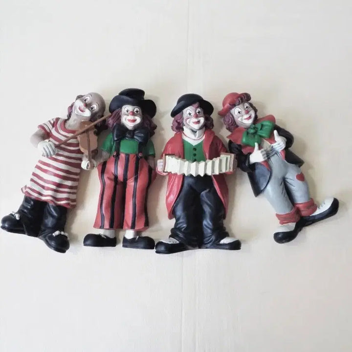 [BUNJANG] Guild of Crafts German Clown Figurine Set (4 pcs) / 독일  수공예 길드 광대  Clown 피겨 19cm  4점 세트