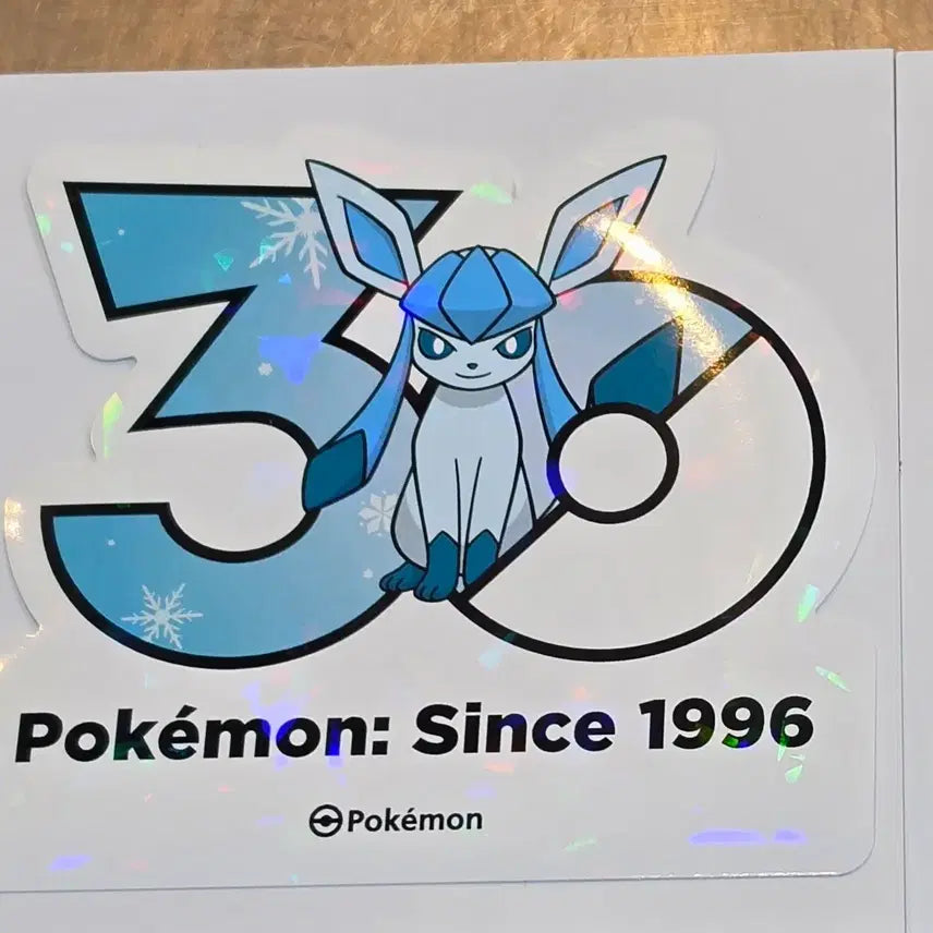 [BUNJANG] Pokemon 30th Anniversary Logo Sticker Bundle (Leafeon &amp; Glaceon) / 포켓몬 30주년 로고스티커 리피아 글레이시아 일괄판매