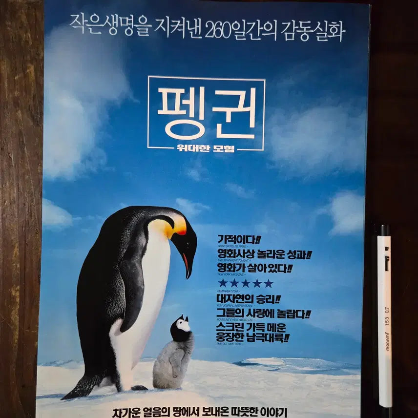 [BUNJANG] Vintage Penguin Movie Promotional Flyer &amp; Lobby Stills Collection / 펭귄 / 영화 홍보전단지 / 영화자료/고전희귀