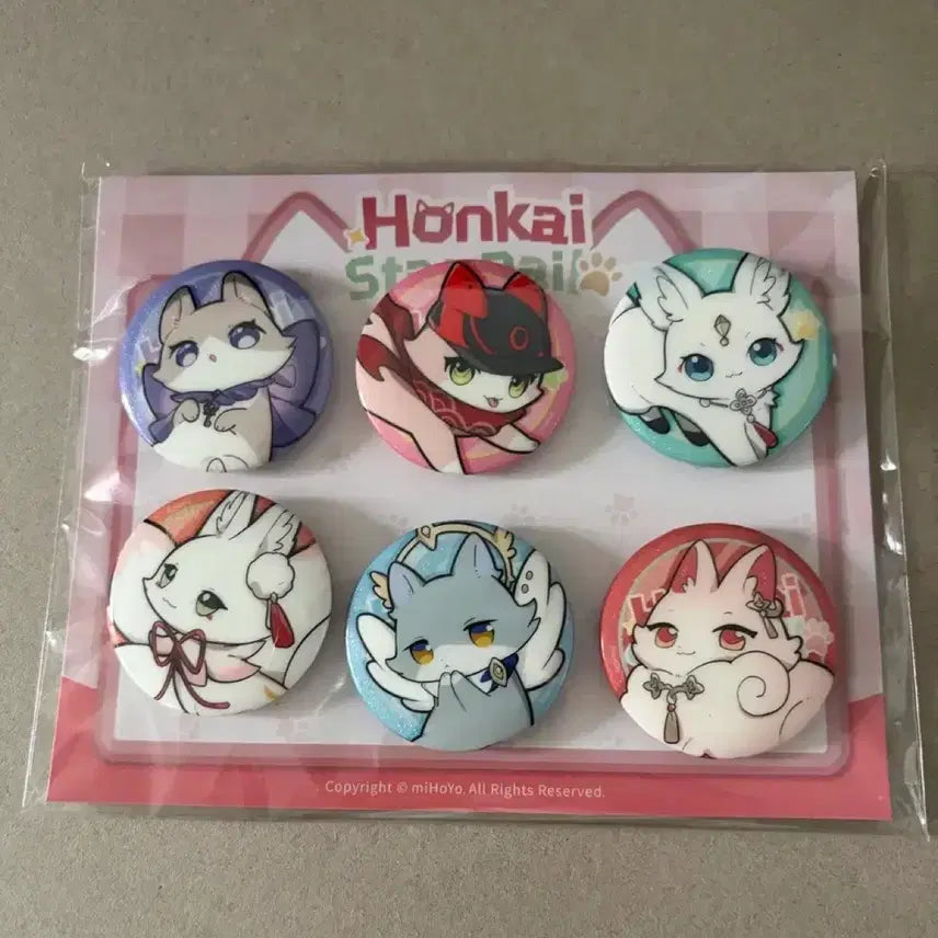 [BUNJANG] Honkai: Star Rail Tinycat Mini Can Badge Special Edition / 붕스 타오바오 타이니캣 미니캔뱃지 특전