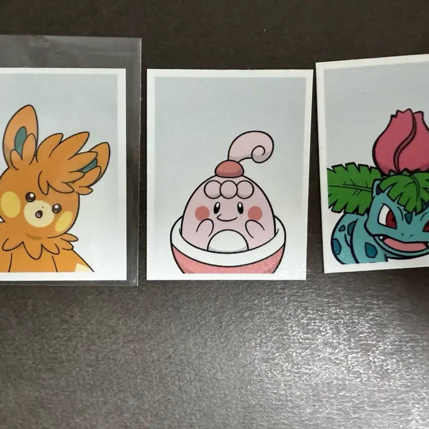 [BUNJANG] Pokemon Proof Photo Set 2 - Kkachi Manbul / 포켓몬 증명사진 2탄 가챠 핑복 빠르모트 이상해풀