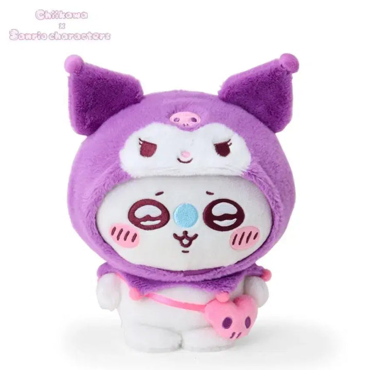 [BUNJANG] Sanrio x Chiikawa Kuromi &amp; Momonga Plush Doll / 급처)산리오 치이카와 먼작귀 쿠로미X모몽가 인형(미개봉)