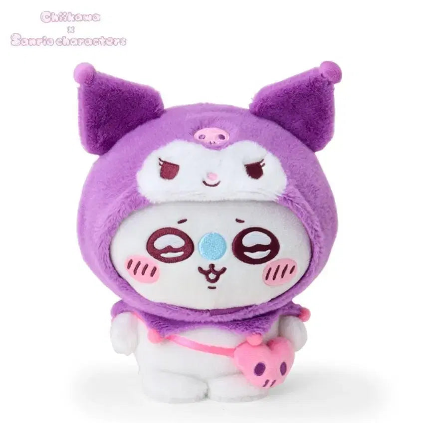 [BUNJANG] Sanrio x Chiikawa Kuromi &amp; Momonga Plush Doll / 급처)산리오 치이카와 먼작귀 쿠로미X모몽가 인형(미개봉)
