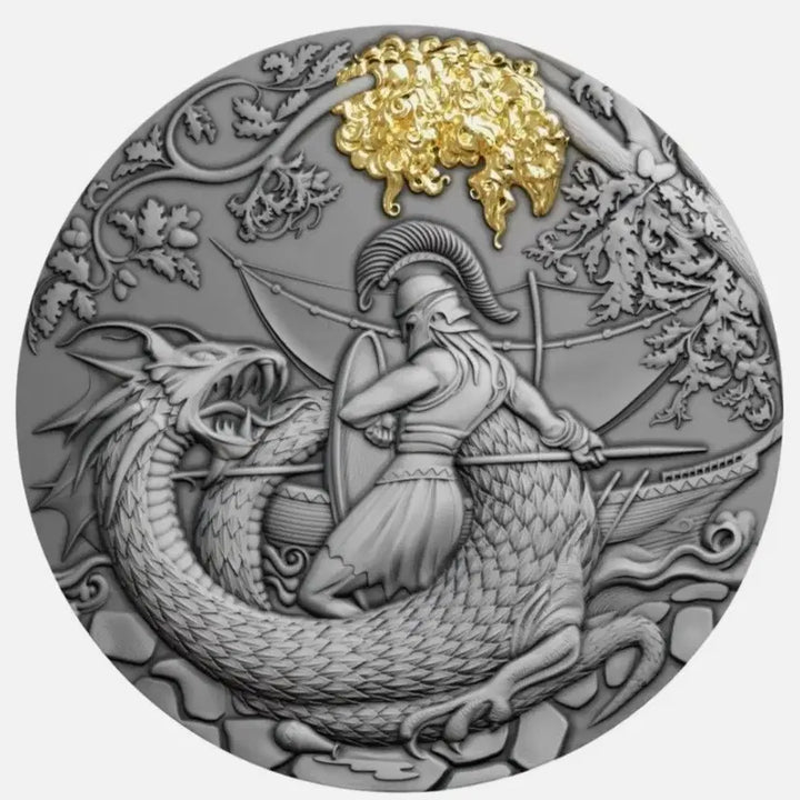 [BUNJANG] 2022 Niue Jason and the Argonauts 2 oz 99.9% Silver Proof Coin / 2022 니우에 2온스 제이슨과 이르고넛 999% 실버 코인