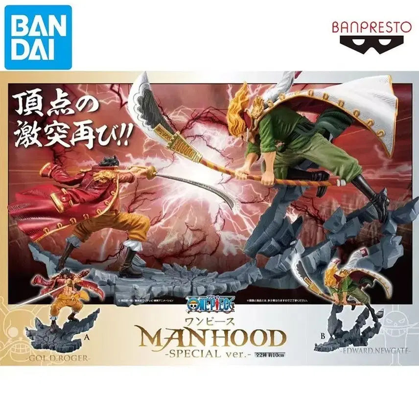 [BUNJANG] Bandai Banpresto One Piece MANHOOD Roger &amp; Whitebeard Figure Set / 반다이 반프레스토 원피스 MANHOOD 로저&amp;흰수염