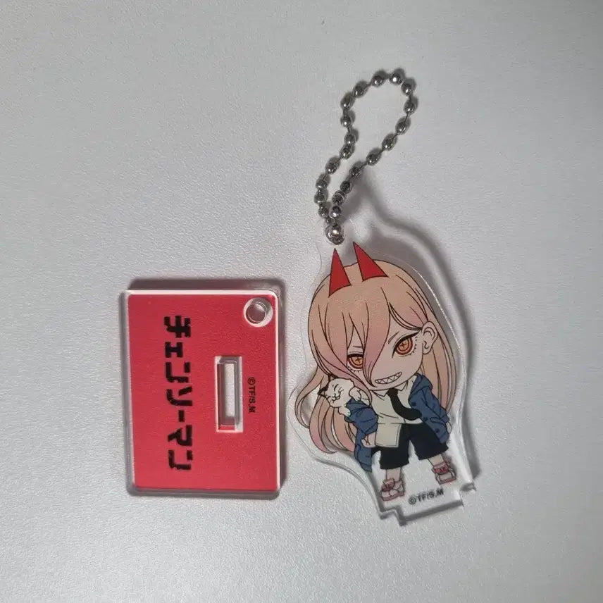[BUNJANG] Chainsaw Man Power Acrylic Standee Keychain / 체인소맨 파워 아크릴 공식 굿즈 스탠드 키링