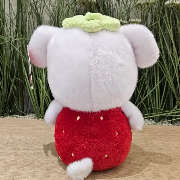 [BUNJANG] Medium Strawberry Dog Plush Toy / (새상품) 딸기 강아지 중형 인형