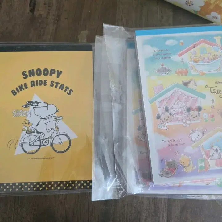 [BUNJANG] Snoopy Disney Memo Pad Set (600 Sheets) / 스누피 디즈니 메모지 100매 6개
