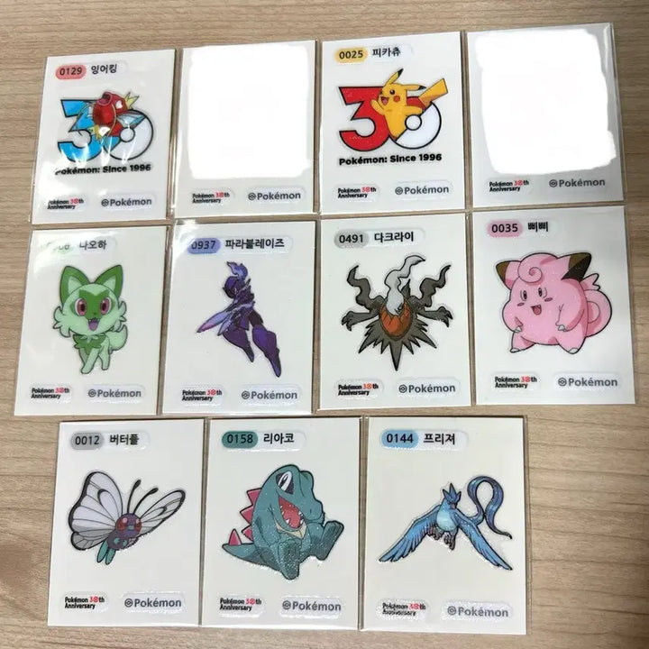 [BUNJANG] Pokemon Season 5 Artwork Sticker Set / 포켓몬 시즌5, 아트웍 띠부씰 판매, 교환
