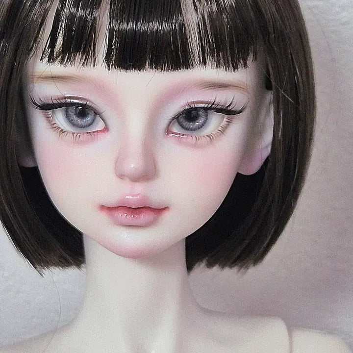 [BUNJANG] MSD Ball Jointed Doll Head White Skin / 구관 msd 미백 헤드 구체관절인형
