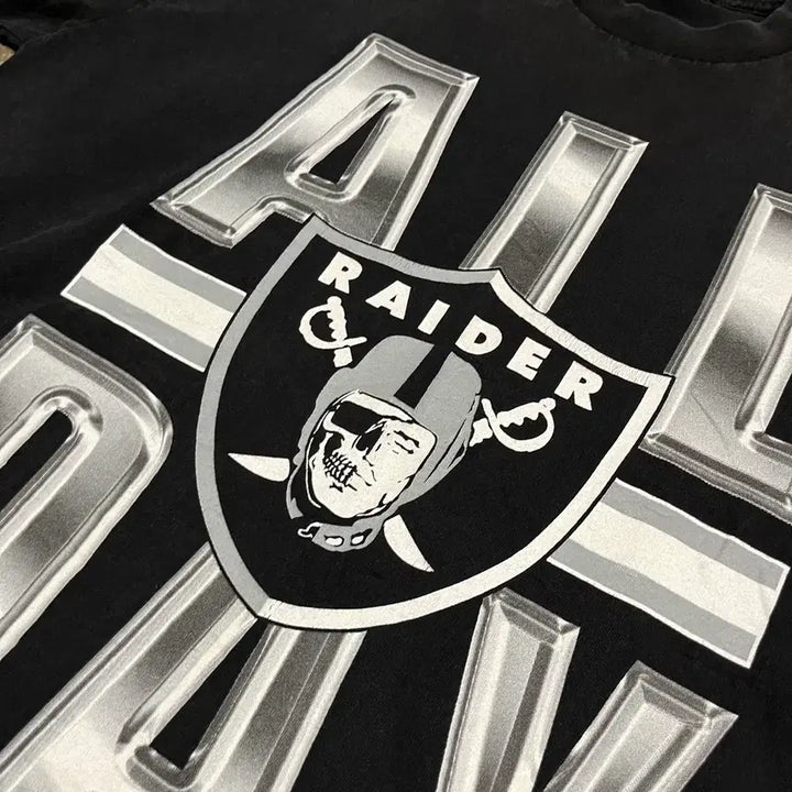 [BUNJANG] 00s Oakland Raiders Heavyweight Cotton T-Shirt XL / 00s NFL 오클랜드 레이더스 티셔츠 (105)