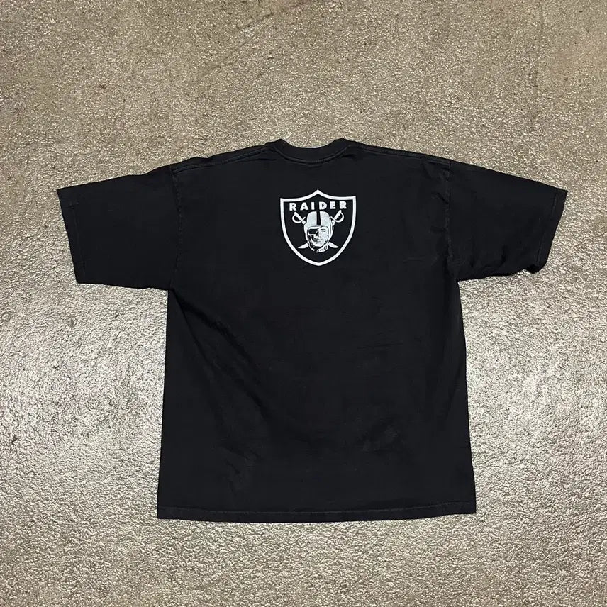 [BUNJANG] 00s Oakland Raiders Heavyweight Cotton T-Shirt XL / 00s NFL 오클랜드 레이더스 티셔츠 (105)