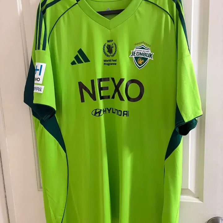 [BUNJANG] Jeonbuk Hyundai 2025 Min Gyu Song Fluorescent Third Jersey (Size 5XL) / 2025 전북현대 송민규 유니폼