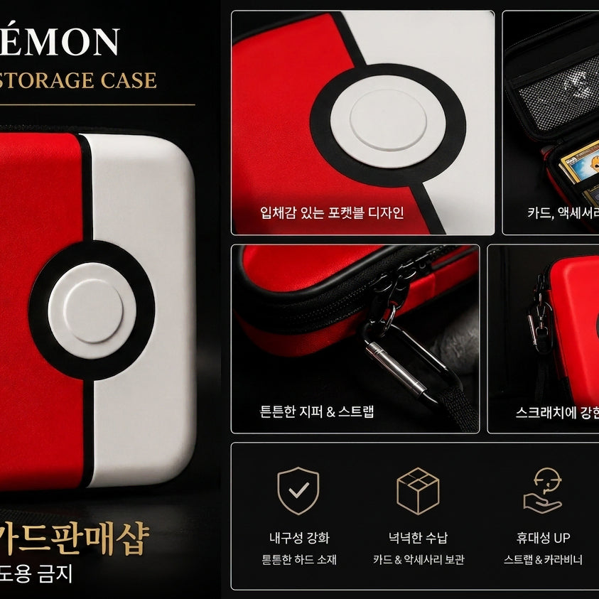 [BUNJANG] Pokemon Monster Ball Storage Pouch / 몬스터볼 포켓몬카드 보관 파우치