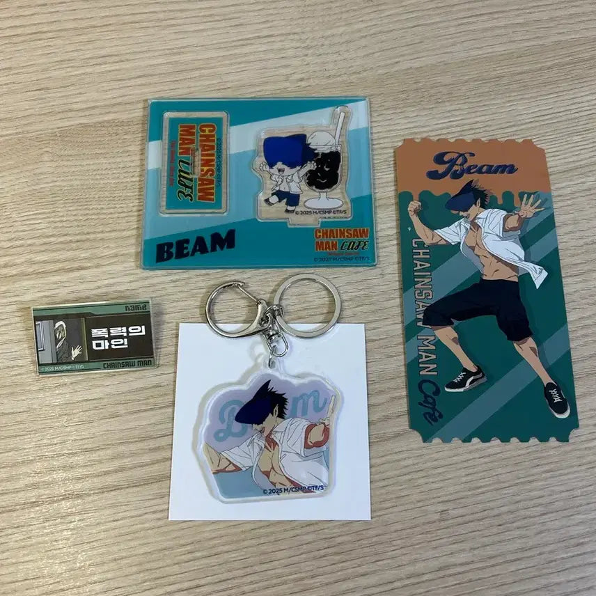 [BUNJANG] Chainsaw Man Collaboration Cafe Beam Set / 체인소맨 콜라보 카페 굿즈 (증정품 있음)(판매&amp;교환)