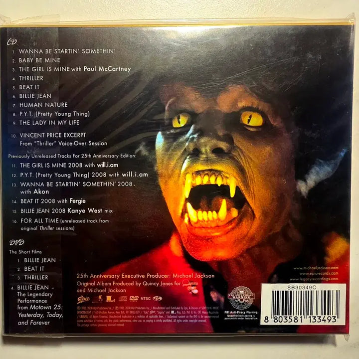 [BUNJANG] Michael Jackson Thriller 25th Anniversary Limited Edition CD + DVD / 마이클잭슨 Thriller 25주년 한정판 CD+DVD